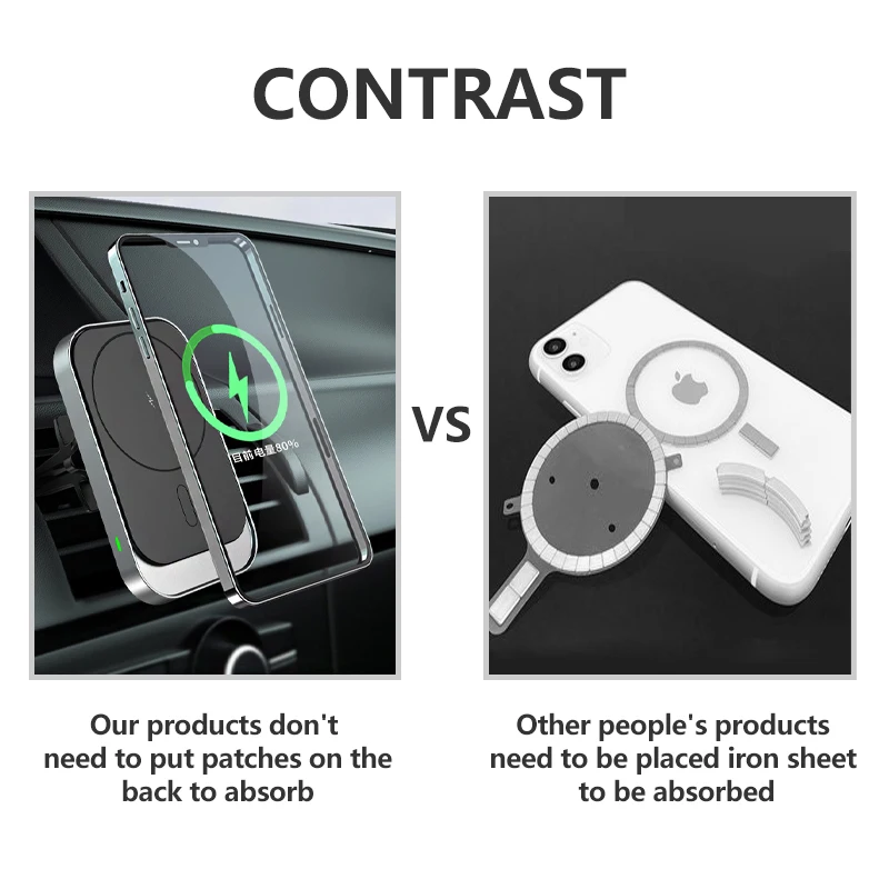  Amazon Supplier Direct Sales New Type 15W PD Fast Charger Magnetic Wireless Portable Car for