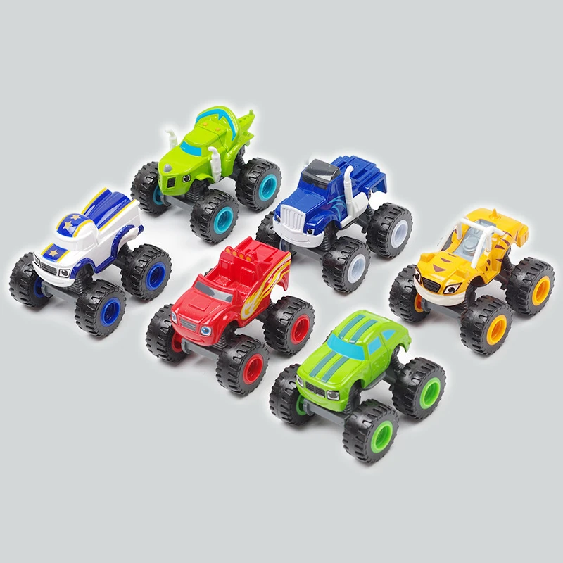 Classic Blaze Cars Model Inertia Diecast Vehicles Racing Figure Blaze Toys  Monster truck toy Truck Machines Car Toys and games