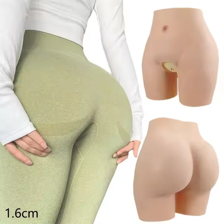 Oversize Sexy Bombom Fake Bum Women With Plus Size Buttocks Enhancement Padded Hip Shaper Silicone Butts Pant