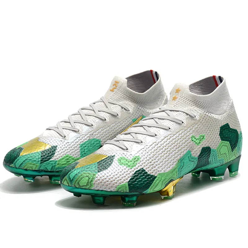 High Ankle Soccer Shoes Most Popular Design Training Football Quality Turf Cleats Low MOQ OEM