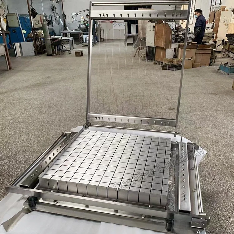 Double arm manual chocolate guitar cutter/cheese cake wire cutter machine