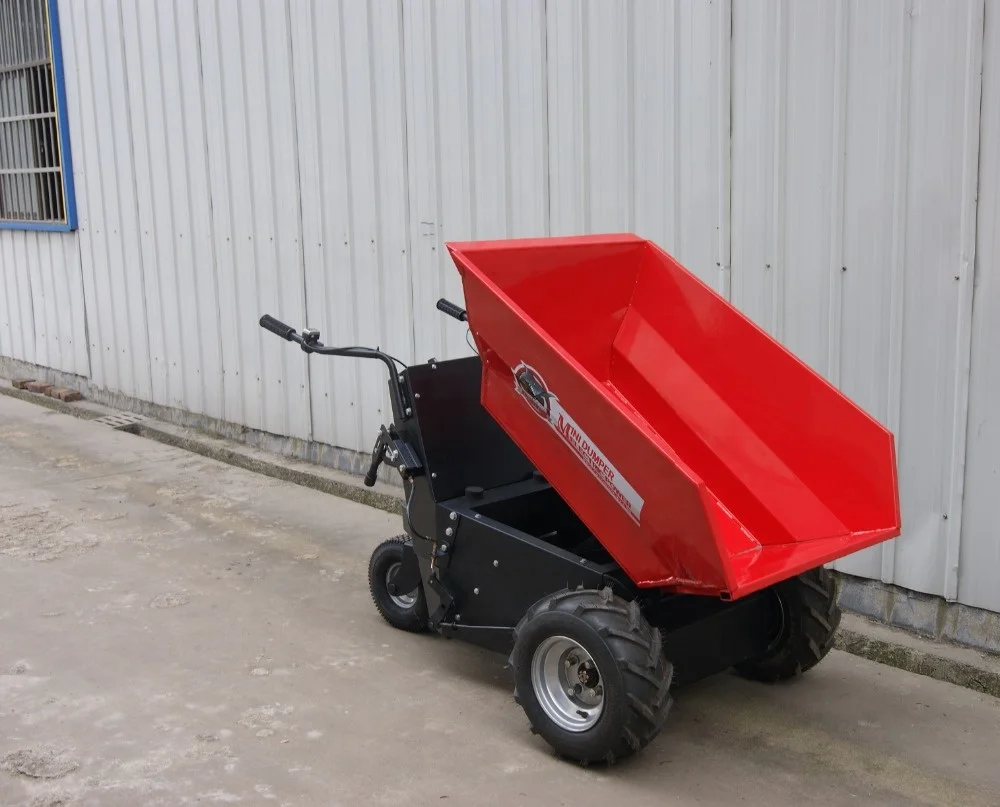 CE Approved 500KGS load capacity mini dumper high quality electric power log trailer