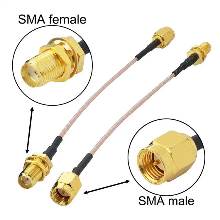 RF Feeder Cable Coaxial SMA Connector RG316 Assembly