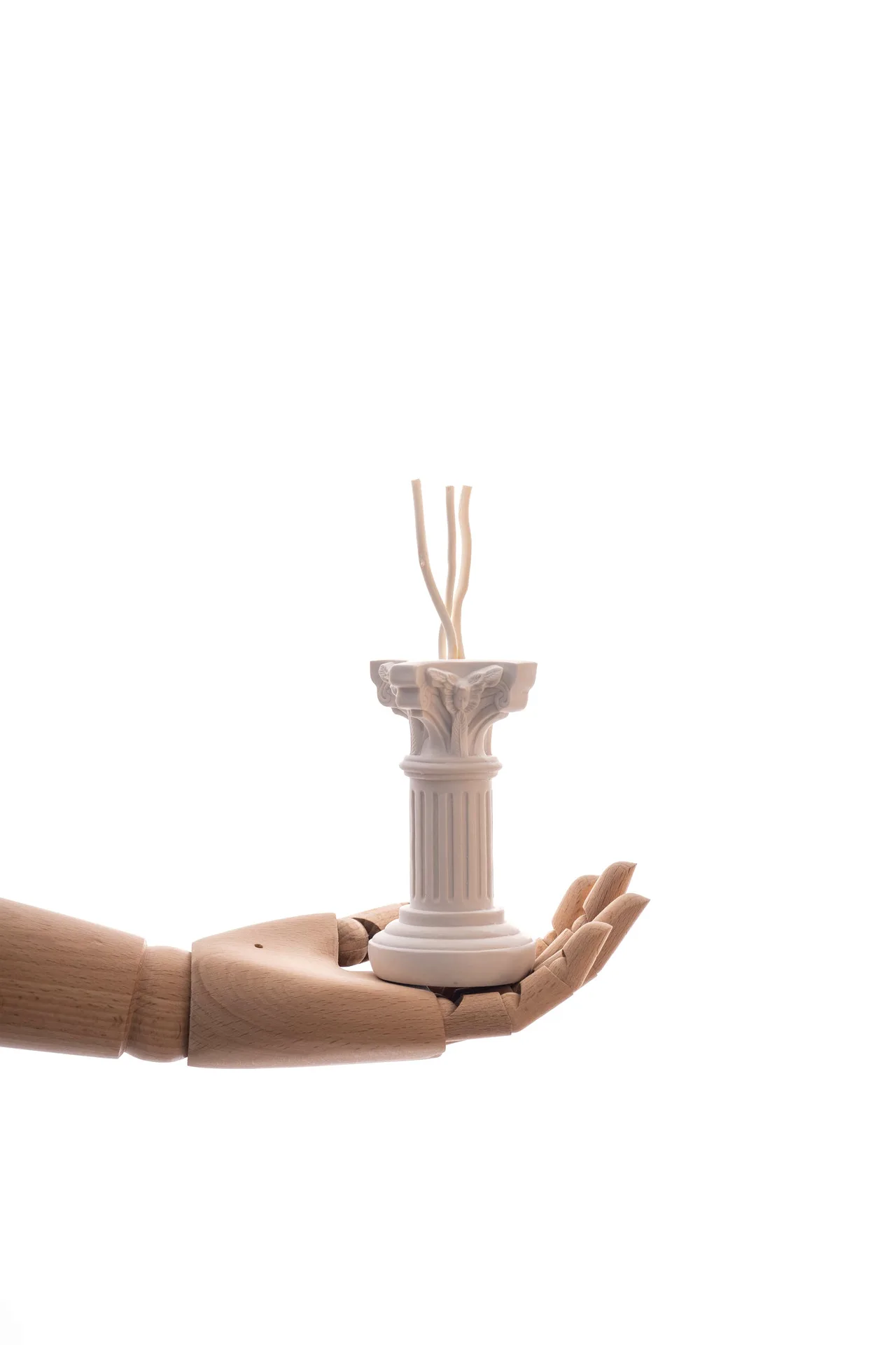 Small Ceramic Candle Holder Round Pillar with Box Fragrance Oil Sticks Incense Luxury Candle Holder Centerpiece for Wedding