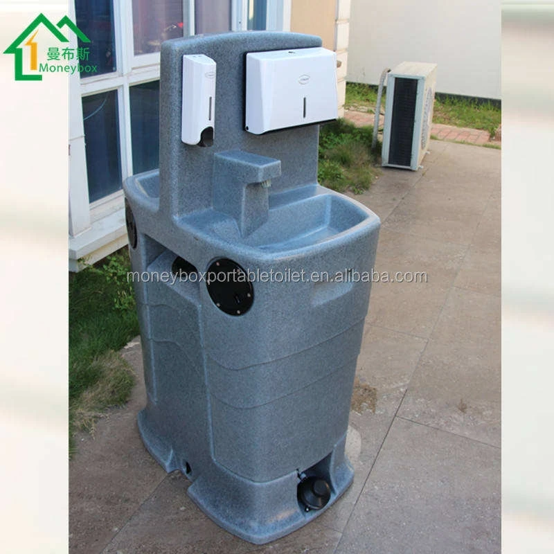 Умывальник Hdpe Мобильный Портативный умывальник Открытый Общественный Туалет Стоящий Современный Кемпинг Стиральная Станция