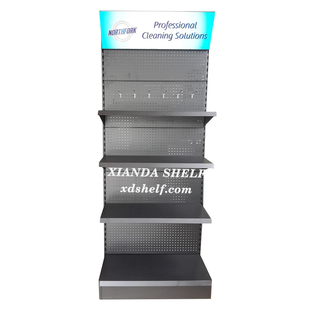 Building materials shop gondola perforated board display for tools