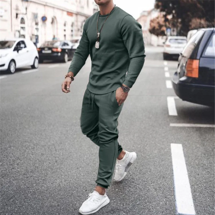 Marvili New Style Long Sleeve Leisure Suit Trend Fashion Sports Two Piece Set Jogging Suits For Men Clothing