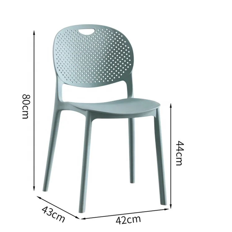 Factory Hot Sales Custom Modern Stackable Home Office Courtyard Party Plastic Chairs