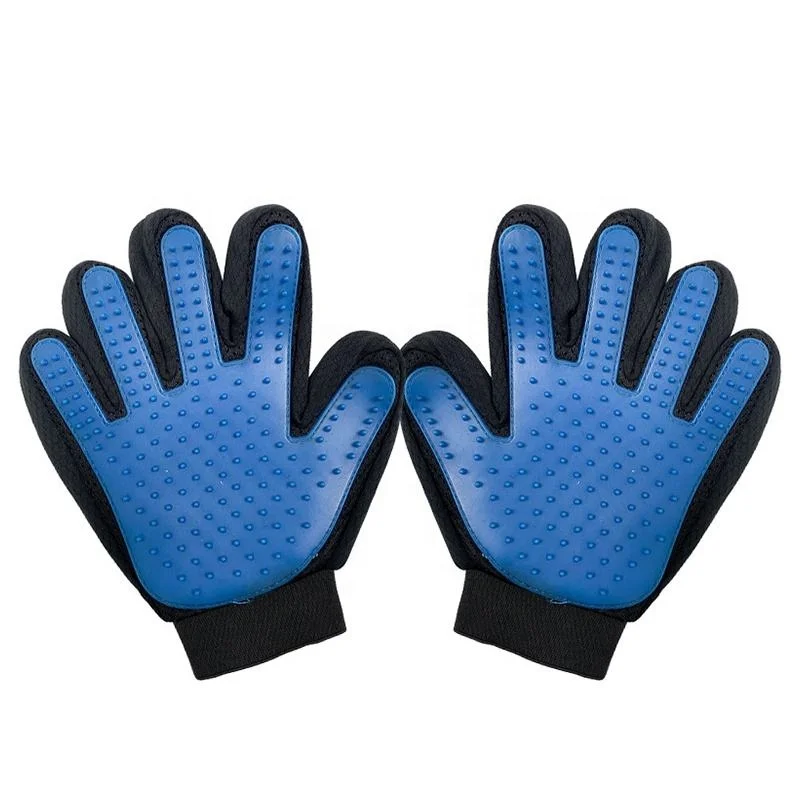 BunnyHi PET001 Hot Selling Dog Washing Gloves Cat Brushes Gloves Pet Grooming Gloves for Gentle Shedding