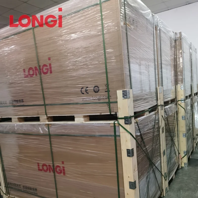 Longi Himo 7 Solar Panel Mono 595W 600W 605W 610W 615W 620W 625W HPDC Bifacial Dual Glass Solar Panel Longi Pannelli Solari