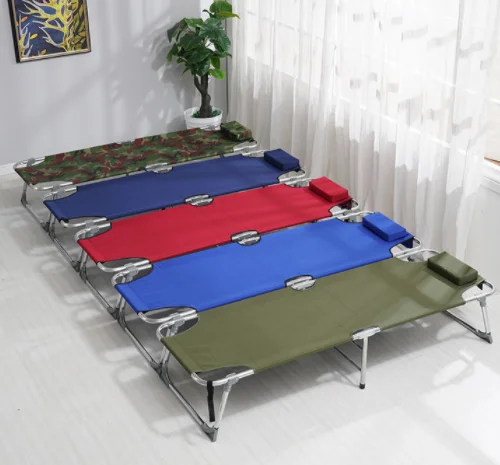 military folding camping bed tent single bed outdoor hiking military portable cot outdoor folding bed
