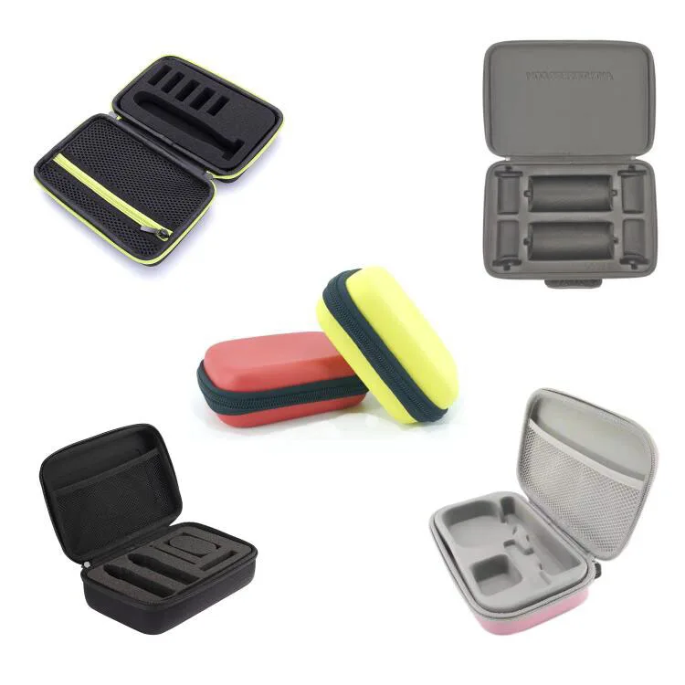 factory zipper hardshell small device portable storage box protective carry hard shell travel tool bag eva case with foam