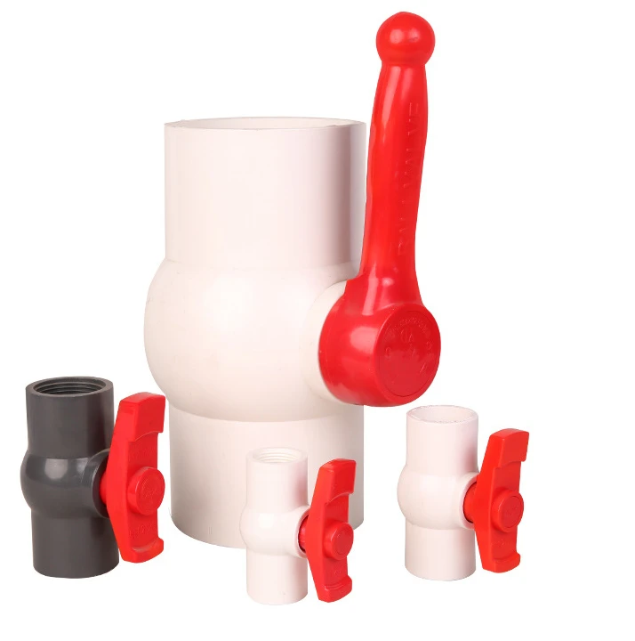 Water BALL VALVES Manual plastic pvc ball valve