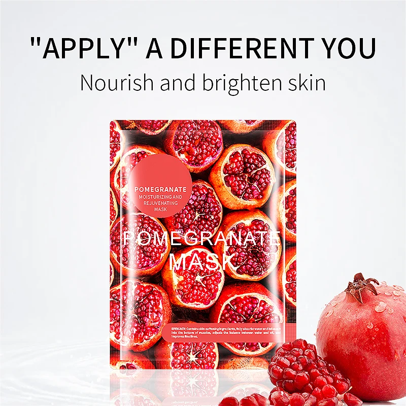 Оптовая продажа, корейская косметика, фруктовая маска, фабричные коллагеновые маски для лица с гранатом