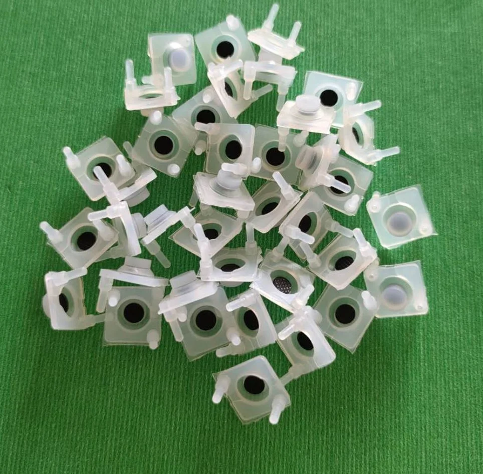 100pcs/bag Drop Shipping silicone conductive single button 10*10*5mm electronic silicone rubber keypad