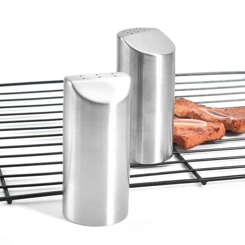 Customized design stainless steel salt and pepper shaker small grinder salt shaker bottle