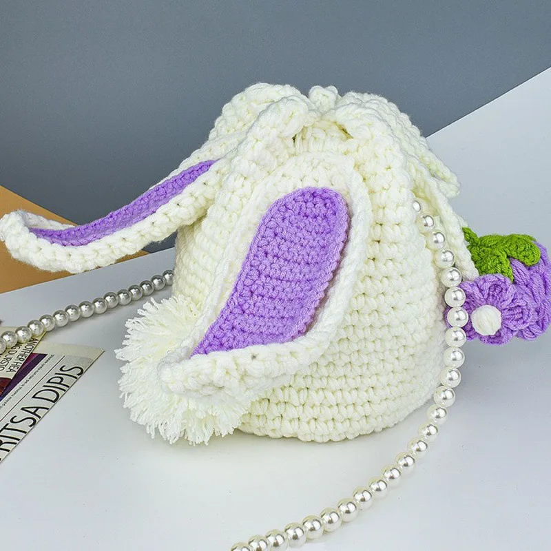 Factory Supply Tote Crochet Bag Knitted Beach Handmade Bag