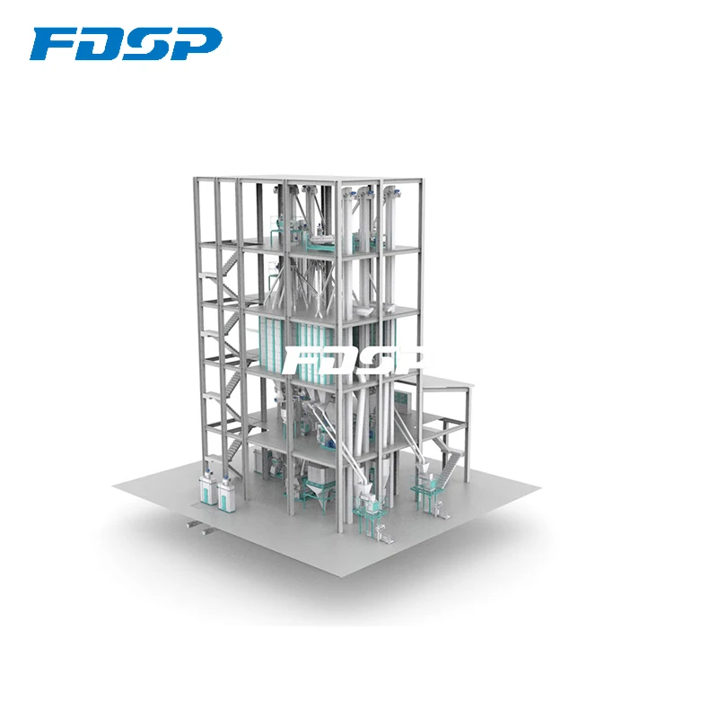 SZLH420 Series 8-15 t/h ruminants feed pellet production line