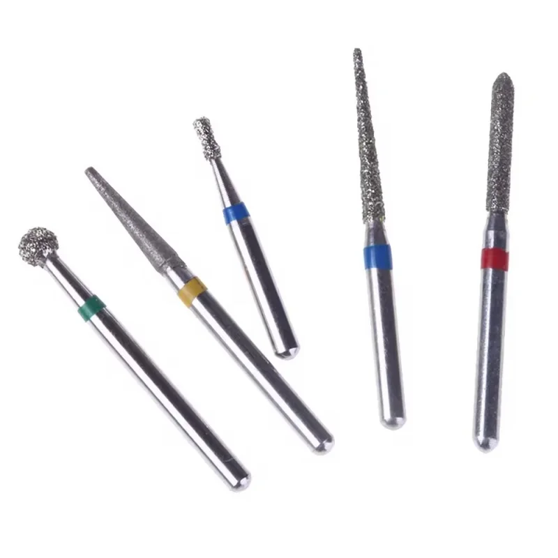 10pcs/box dental diamond drills dentist use dental polishing kits  OEM/ODM accept high speed dental bur
