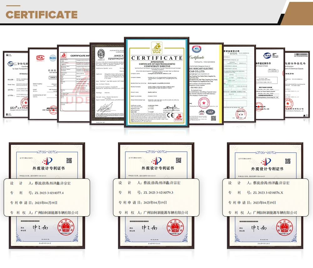 Wholesale Latest Unique Design Electric 4 Seater Golf Cart Acid Or Lithium Battery Golf Cart For Sale