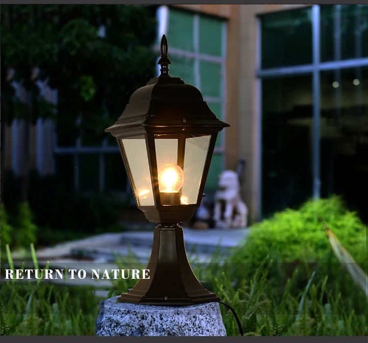 Ancient High Quality Hot Sale Outdoor Aluminum Waterproof Pillar Light Garden Gate