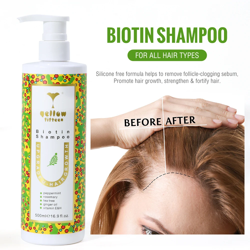 Wholesale hair growth shampoo and conditioner private label argan black hair nourishing biotin growth shampoo ginger