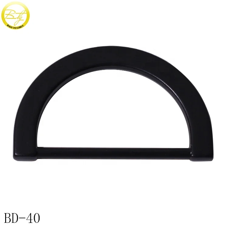Custom bags d rings manufacturer zinc alloy matte black d buckle adjuster luggage hardware wholesale