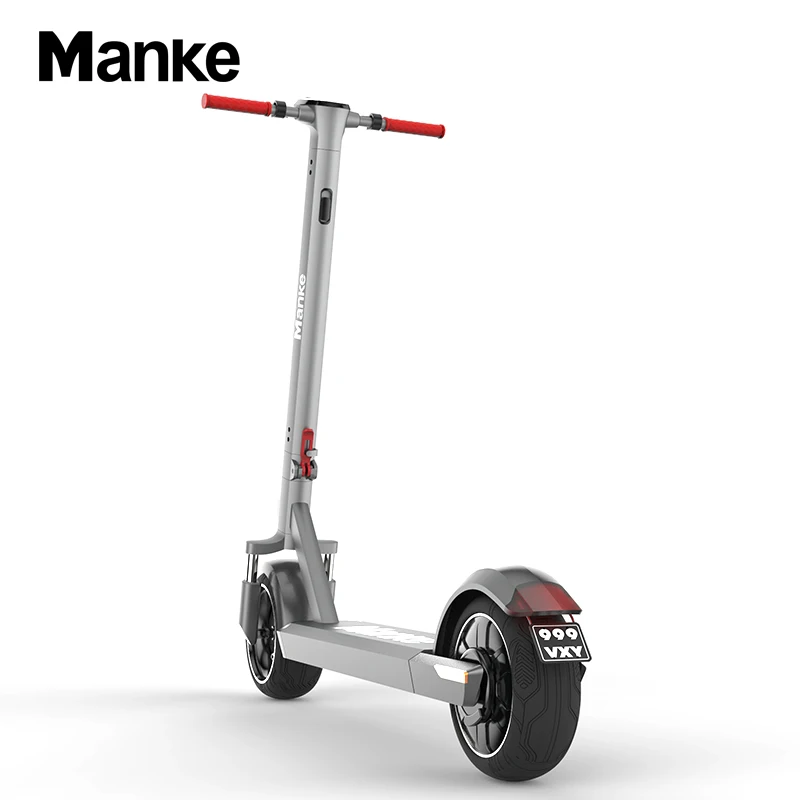 
Manke MK089 New Germany Standard Scooter Electric 350W 10 Inch Fat Tire Electric Scooter with Double Shock Absorption 