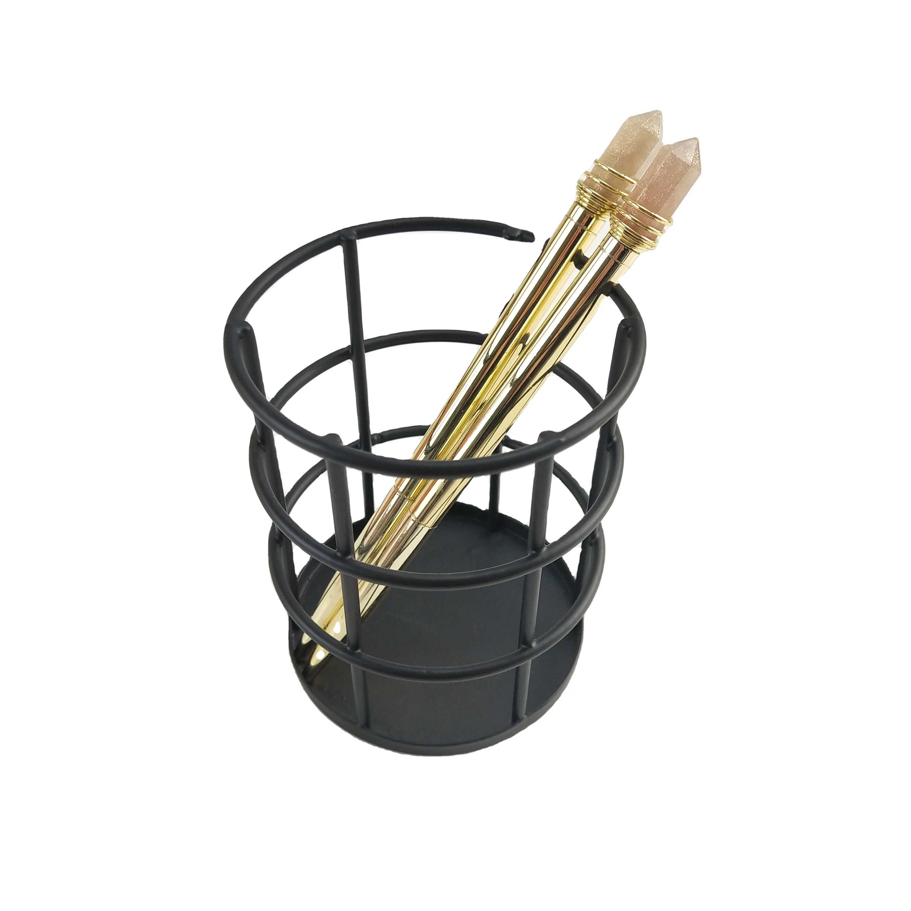 Art Supply Organizer Penholders Desktop Pen Holder for desk Stationary Accessories Pen Stands Organizer Pencil Metal Pen Holder