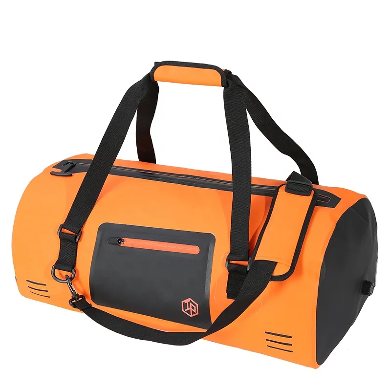 Customized 500DPVC TPU 50L large capacity outdoor Sports Camping dry Bag motorcycle tail bag Waterproof travel Duffel Bag