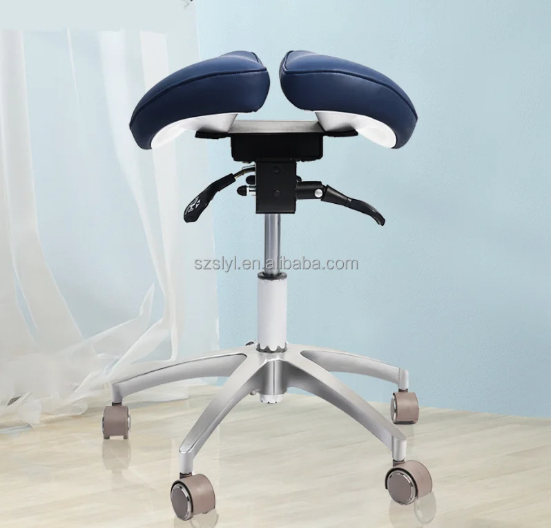 Hot Sale Reclining Adjustable Beauty Salon Saddle Seat Chair Swivel Saddle Chair Swivel lift Chair with Armrest for Lashing