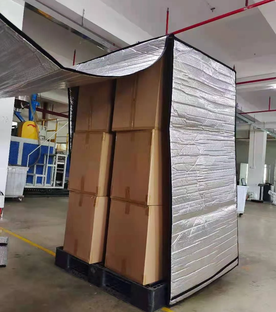 Specification Material Packaging Customization Thermal Pallet Cover Insulated Reusable Keg Wraps Thermal Insulated Pallet Covers