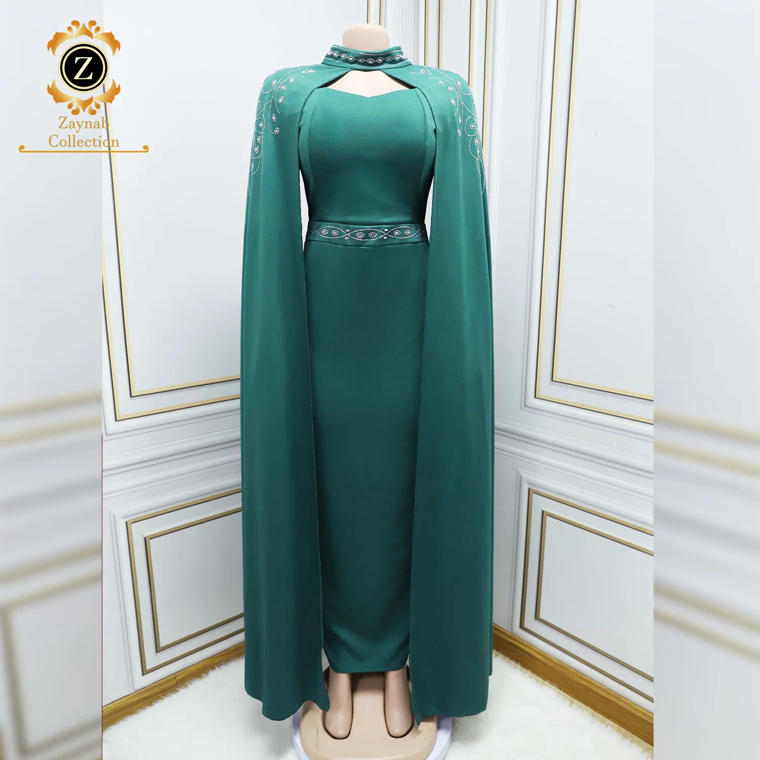 Zaynab Turkey Fashion Abaya Cotton Dress Nida Abaya Fabrics Ramadan New Model Dubai Muslim Women Open Luxury Jalabiya