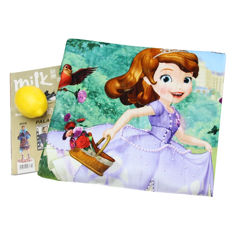 Изготовленное на заказ 100% Хлопковое полотенце с цифровой печатью принцессы София высоким содержанием воды