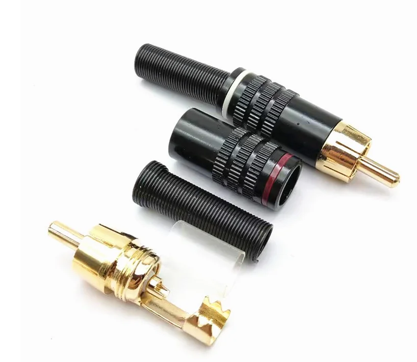  Разъем RCA с трубой позолоченный AV-разъем для