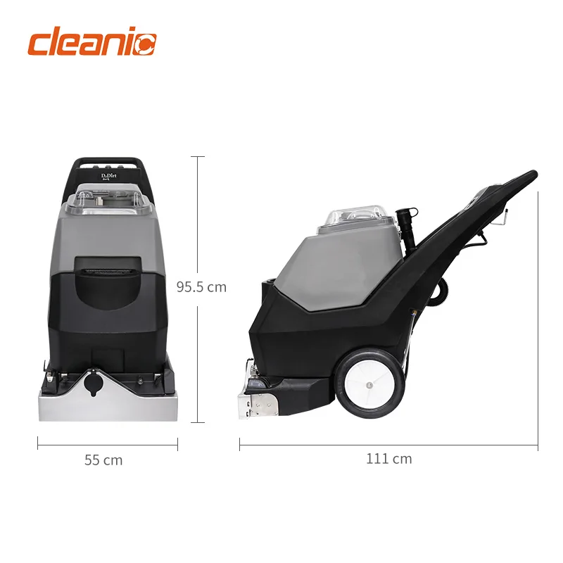Walk behind 3 in 1 carpet shampoo washer vacuum cleaner industrial carpet washing machine for hotel cleaning