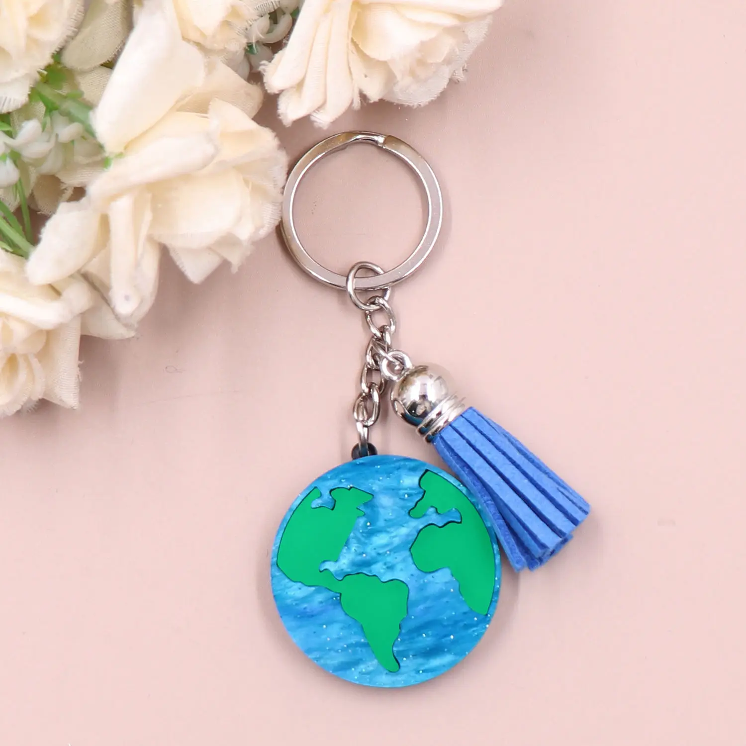 2024 Syasibo jewelry KHS289KH1234 1piece New product CN earth TRENDY Acrylic Keychain