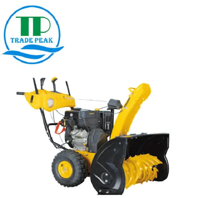 2stage wheel type snow blower gas engine CE/EPA snow thrower