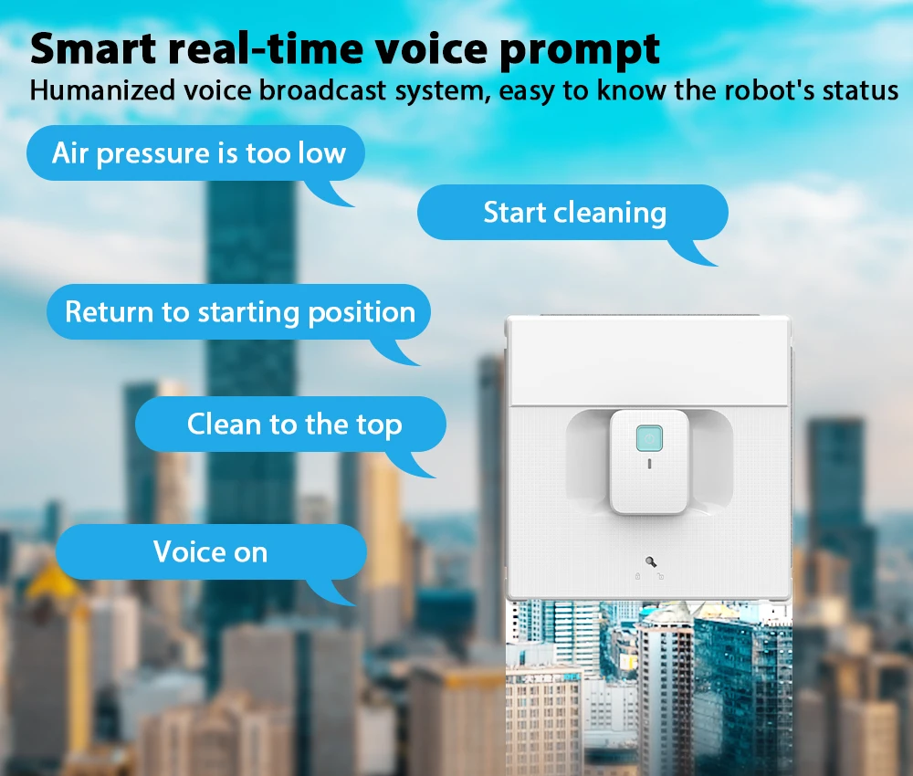 2024 Smart Automatic Washer Spray Window Glass Cleaning Robot Cleaner