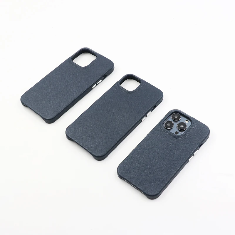 Wholesale genuine leather case for iphone 14 13 pro max leather case with apple logo