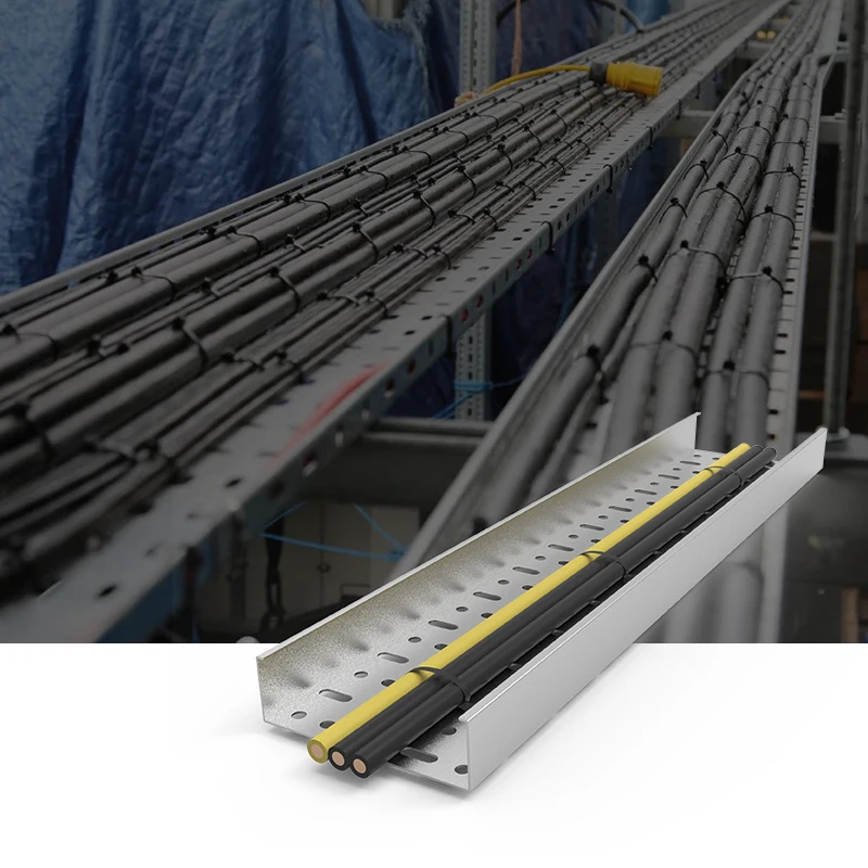 Galvanized Steel Cable Management Tray Hotel Solar Energy Project Hospital School Cable Tray System Metal Building Materials