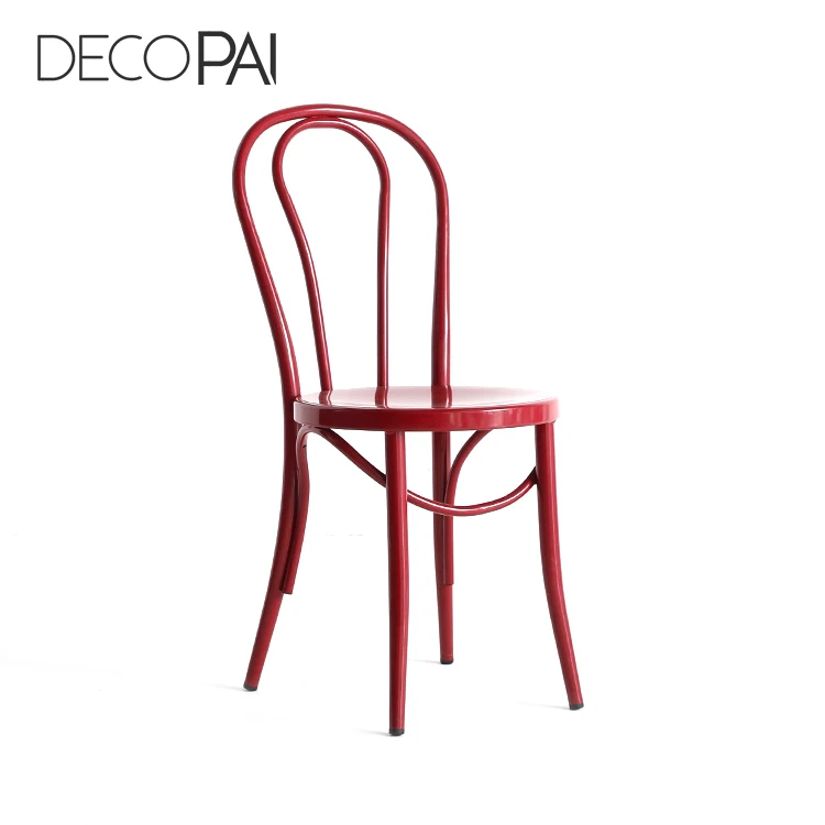 гостиная столовая бистро кафе ресторан Туристическая мебель с высокой спинкой KD металлический обеденный стул