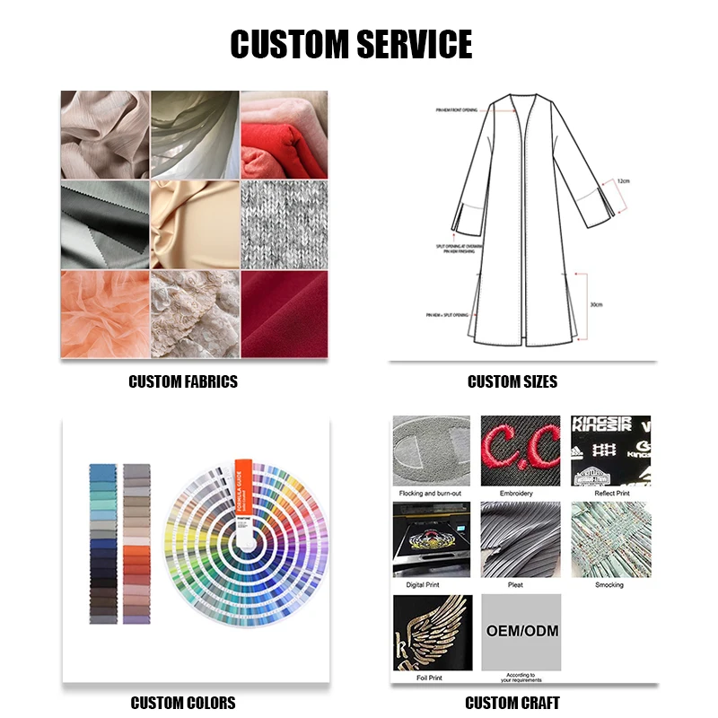  брендинг OEM/ODM abaya eid оптовая продажа роскошное мусульманское свободное платье комплект из двух предметов абайя