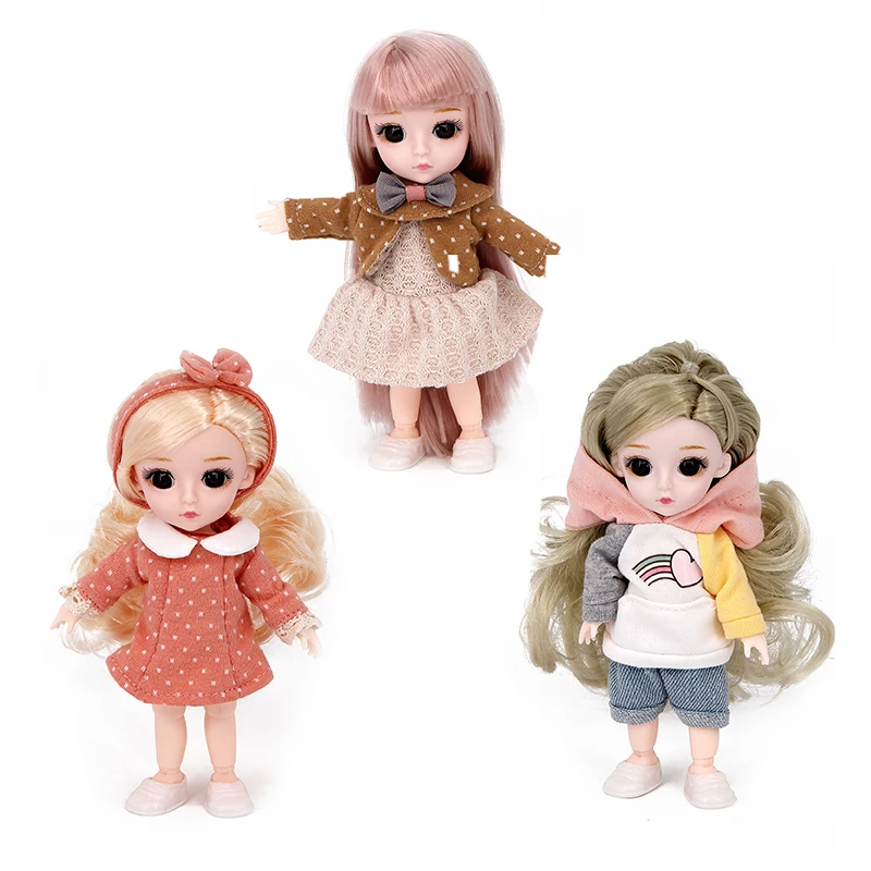 Luxury 6 inch baby doll toy  for cute doll toy girl with Moving joints