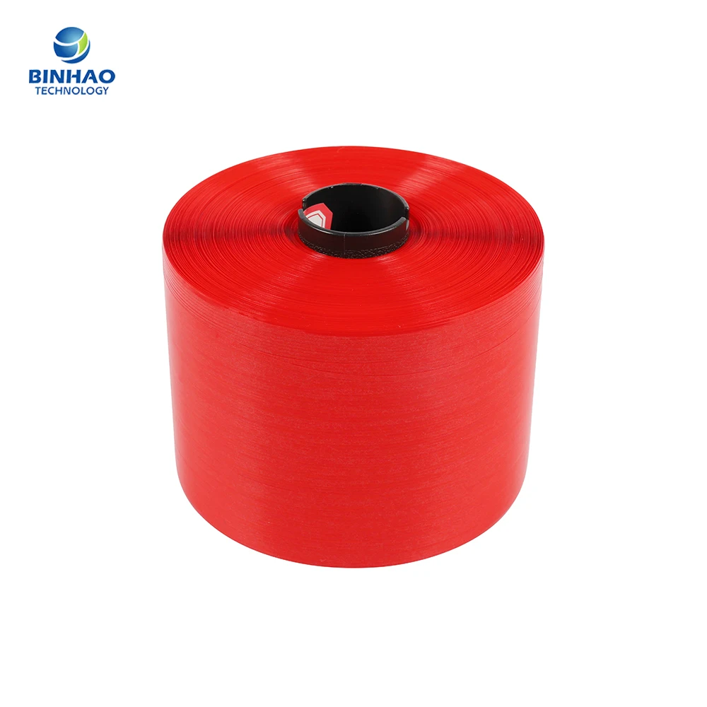 4mm Bopp Mopp Red Hologram Self-Adhesive Tear Strip PET Packing Tape 30mm Width Acrylic for Express Envelope