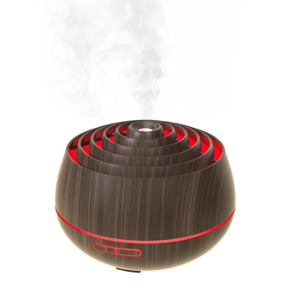 2023 New Diffuser Wooden Grain Electric Oil Aroma Diffuser  Mist Manufacturer 500ML
