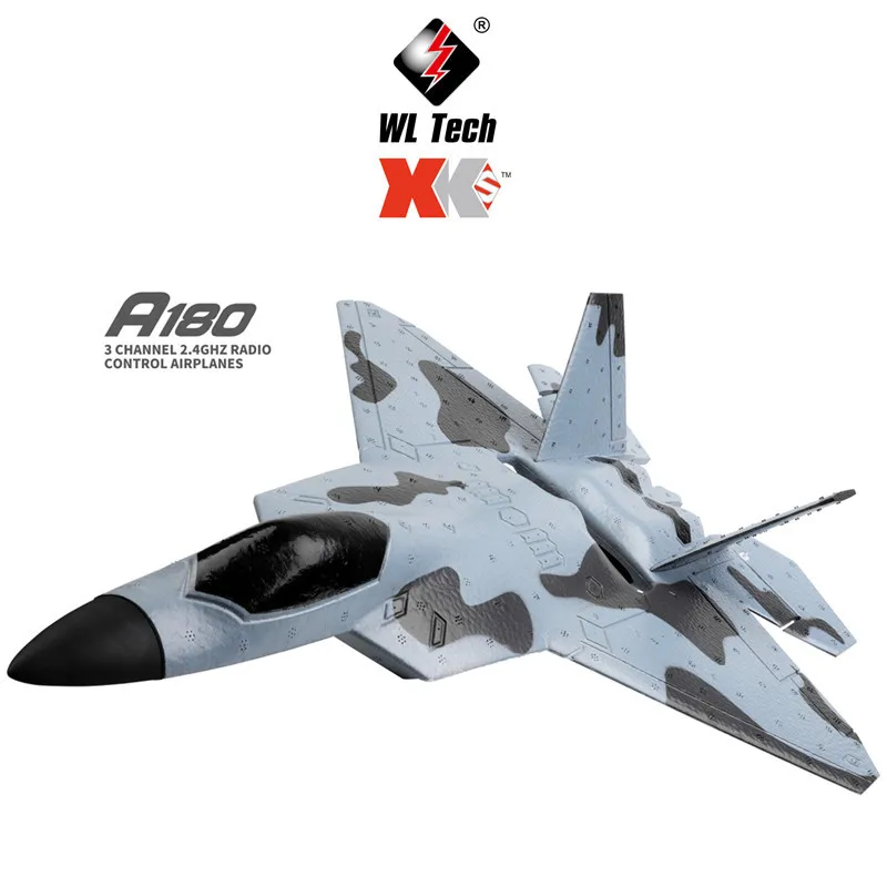 Wltoys XK A180 F22 самолет с дистанционным управлением 2 4 г бесщеточный двигатель 3D 6 стабильность системы 3 Ch 200 м Пульт дистанционного управления расстояние RTR