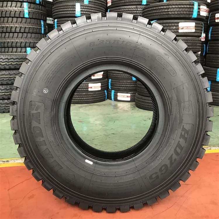 7.50R16-16PR size HD168 pattern Importing Chinese  HAIDA brand  All-steel tires with certified TBR tires  truck tyre