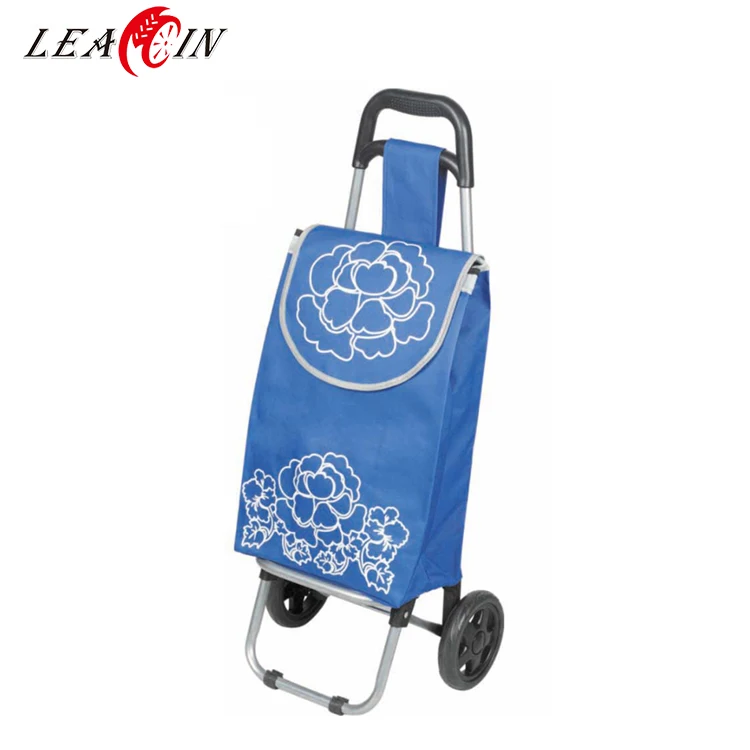 Good price shopping trolley with canvas bag
