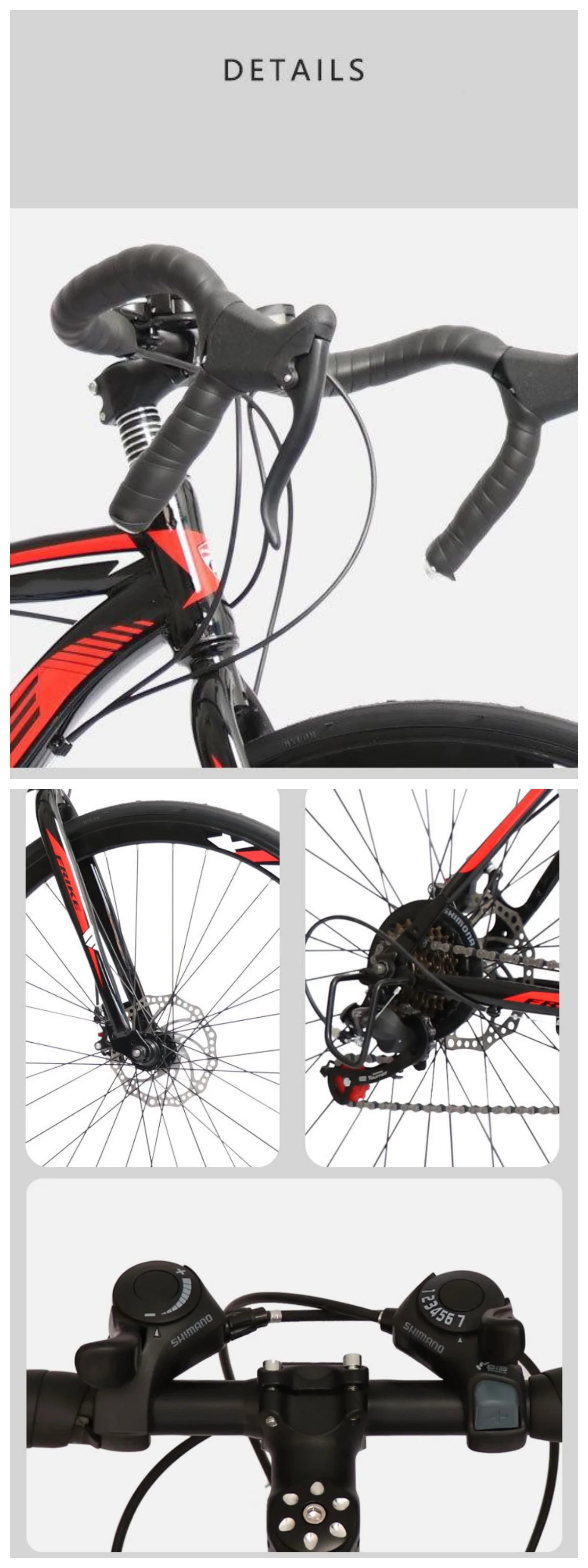 Source manufacturer  high-carbon steel road mountain bike adult 700C off-road racing road bike